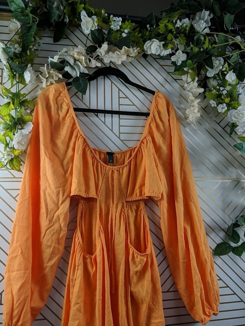 Wild Fable Target Women's Orange Cut Out Mini Dress Size XL New without tags